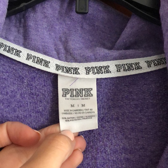 PINK quarter zip sweatshirt - Picture 3 of 4